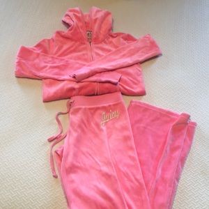 Only worn once pink Juicy Couture Sweatsuit